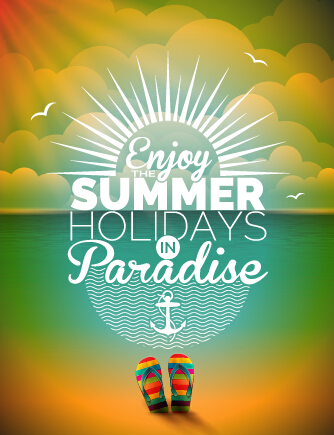 Summer disco night party flyer 04