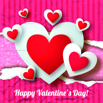 vector background valentines Valentine day valentine paper heart 