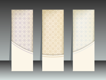Abstract vertical banners design vector 01