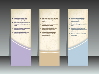 Abstract vertical banners design vector 02