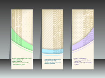 Abstract vertical banners design vector 04
