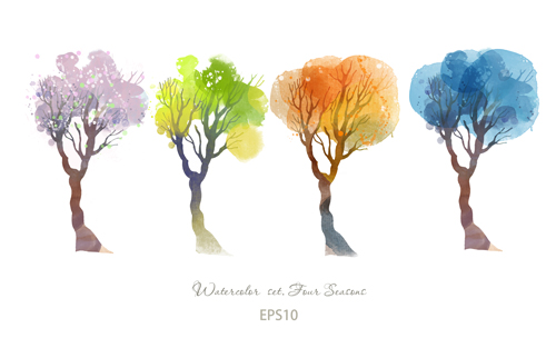 watercolor trees season four seasons 