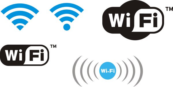 Wifi design elements logos vector graphics