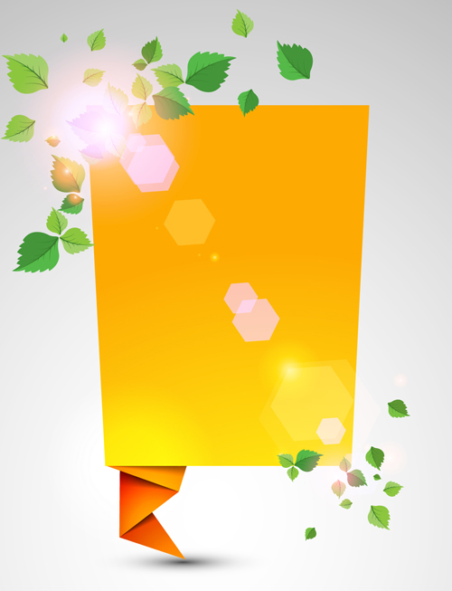 Yellow Speech Bubbles for you text vector 03