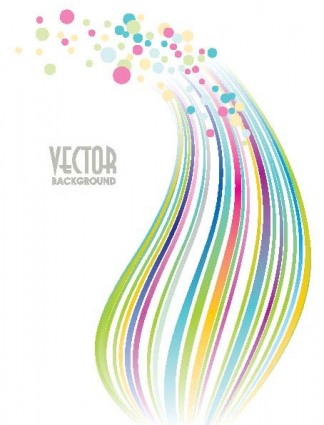 Colored lines with dot vector background Colored lines with dot vector background