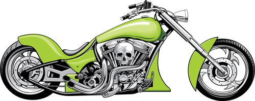 Various luxury Motorbike vector 05