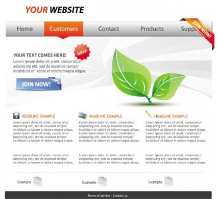 website theme template eco 