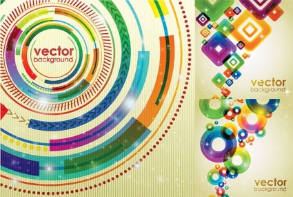 Modern Halation abstract art background vector