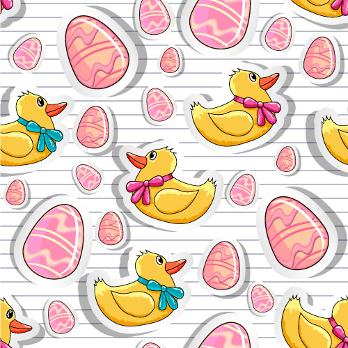Cartoon Color Eggs Illustration vector 01