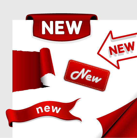 Exquisite Label Stickers vector 02