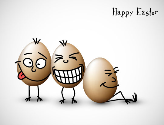 Funny Egg vector Set 03