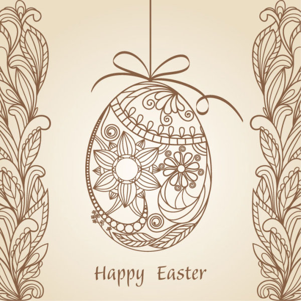 The line of draft  of Exquisite  Floral vector 01