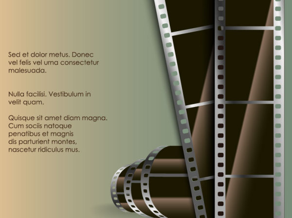 Vintage Film scrap banckground vector 02