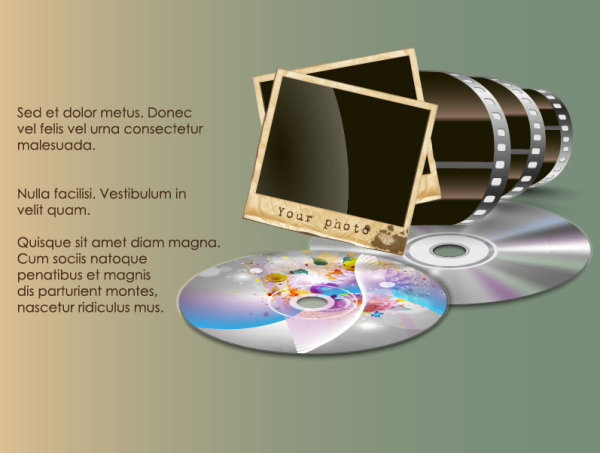 Vintage Film scrap banckground vector 03