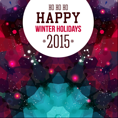 winter new year holiday background 2015 
