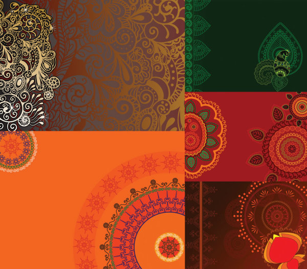 Exquisite pattern background vector