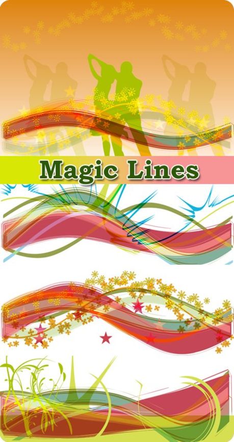 fall line background Vector Graphic