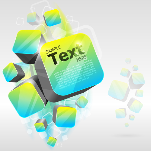 Abstract backgrounds with concept Object design vector 04