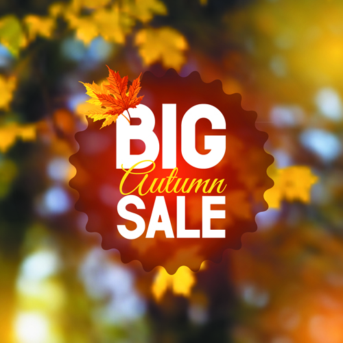 sale background vector background autumn 