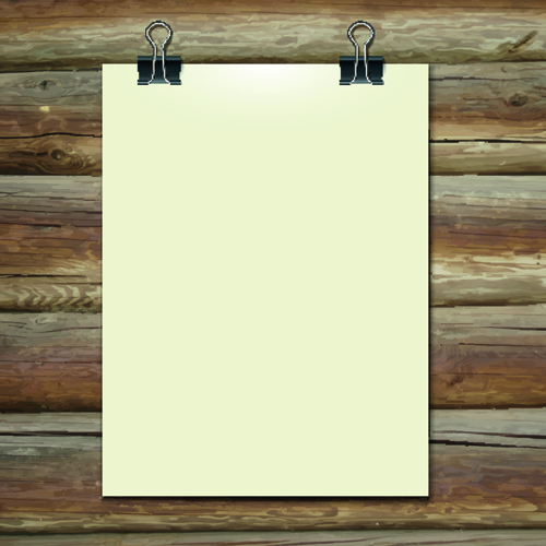 paper clip paper blank background 