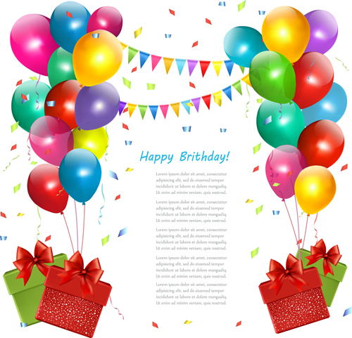 Colored Balloons background 02