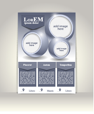 and cover brochure design vector 02 Creative flyer and cover brochure design vector 02