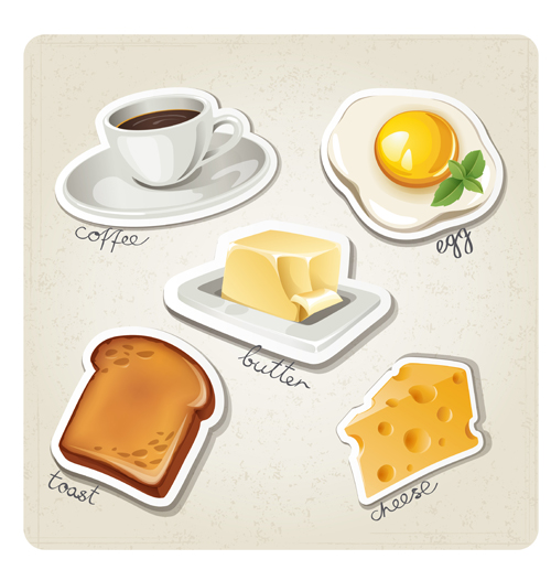 material icons icon food different breakfast 