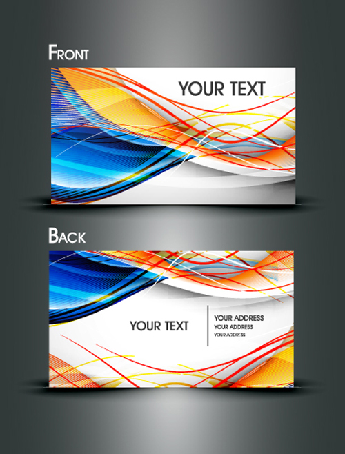 lines dynamic business cards business 