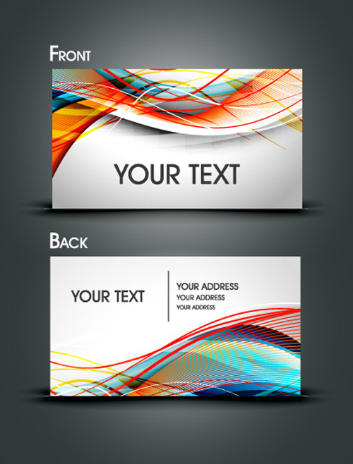 lines dynamic business cards business 