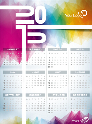 grid calendar 2015 