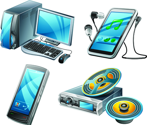 Different Appliances Icon vector set 01