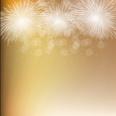 Light colored fireworks background art vector 04