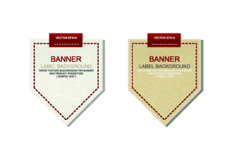 Creative paper labels vector 02