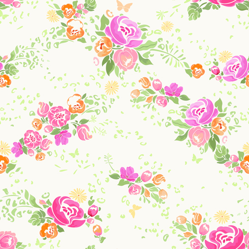 seamless pink pattern flower 