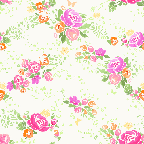 nk flower vector seamless pattern 03 Pink flower vector seamless pattern 03