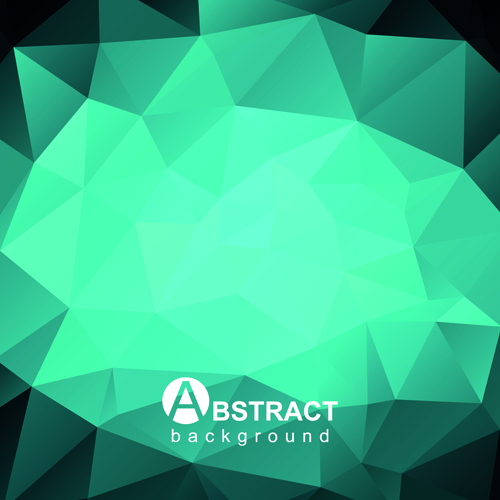 Polygon embossment effect background vector 04