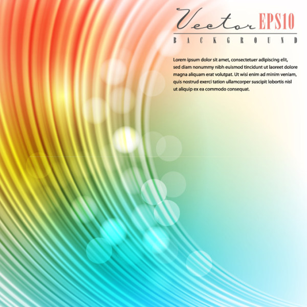 Shiny colored wave background art vector