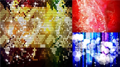 starry mosaic background 