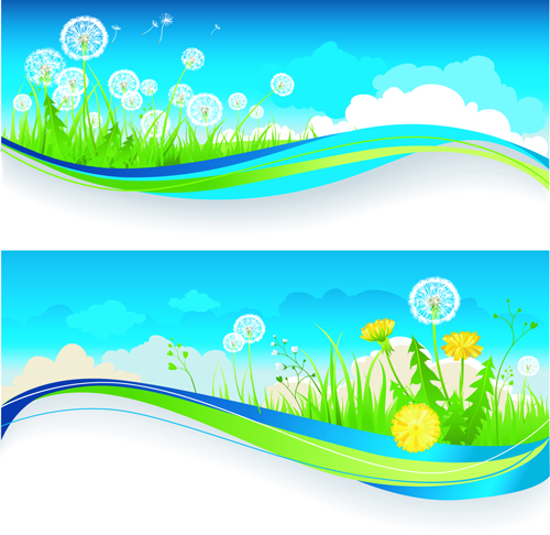 Summer blue sky banner 02