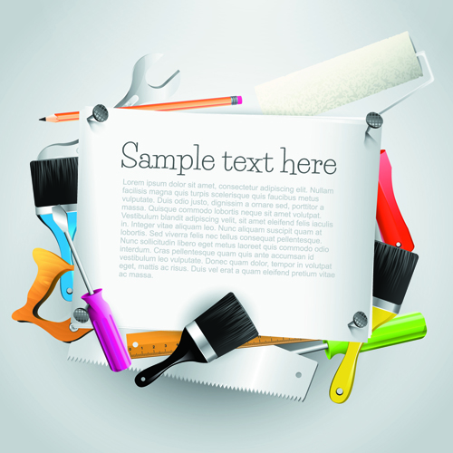 Message Board and Carpentry Tools Backgrounds 02