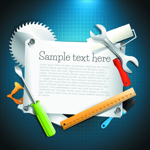 Message Board and Carpentry Tools Backgrounds 03