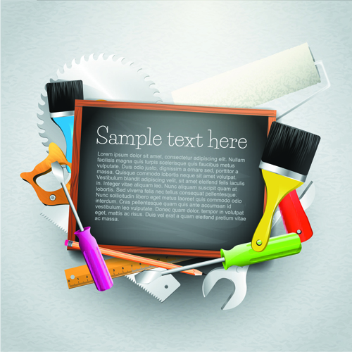 Message Board and Carpentry Tools Backgrounds 05