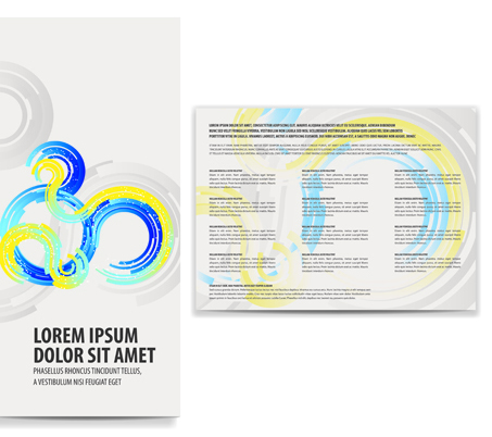 business brochure and card vector set 05