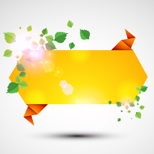 Yellow Speech Bubbles for you text vector 02