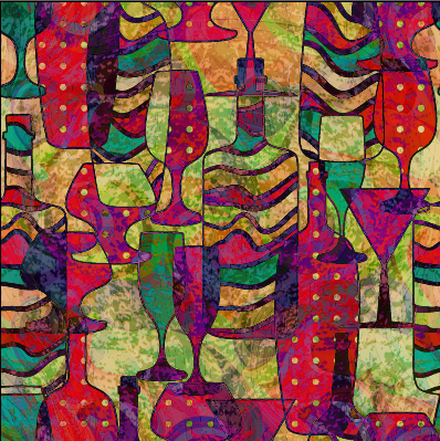 Abstract colored grunge pattern vector graphics 03