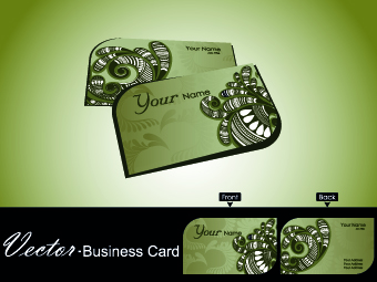 floral color business cards business 