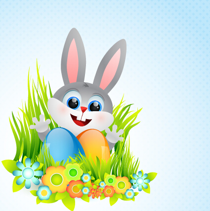 rabbit lovely holiday easter background 