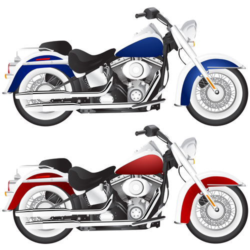 Various luxury Motorbike vector 01