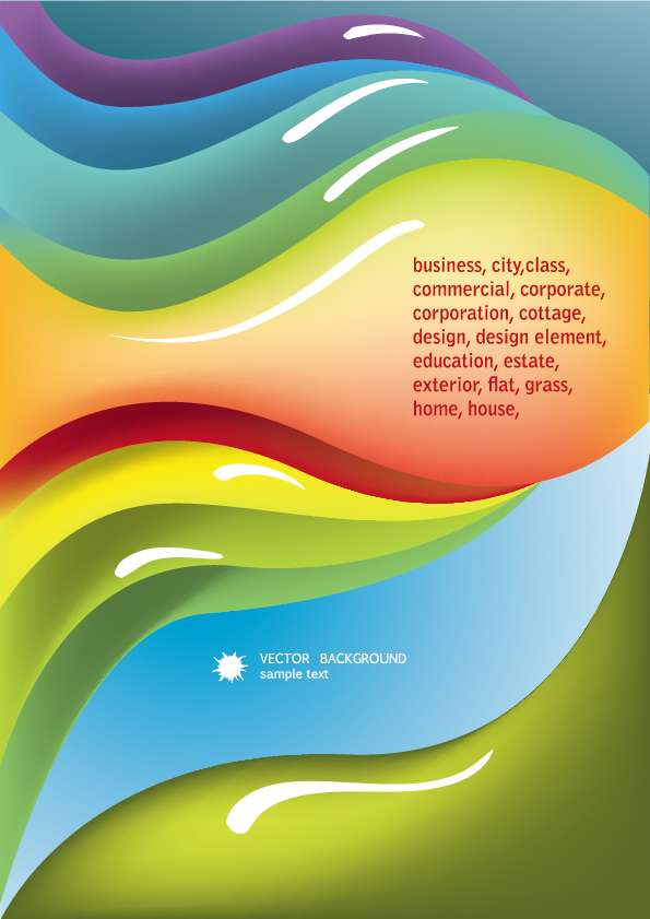 Flow line Illustration background vector