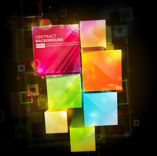 Brilliant Quadrate background 02 vector